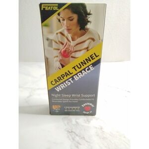 FEATOL Wrist Brace for Carpal Tunnel, Adjustable Right Hand, S/M New